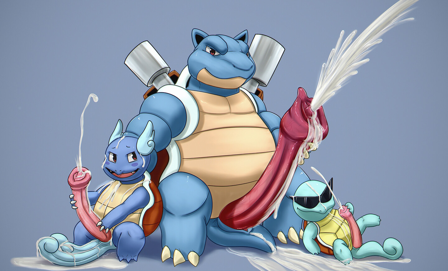 Squirtle Evolutions, Digital Arts by Happy The Red | Artmajeur