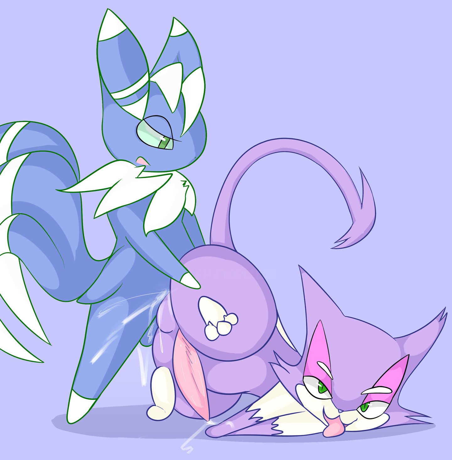 Meowstix X Purrloin, Digital Arts by Happy The Red | Artmajeur