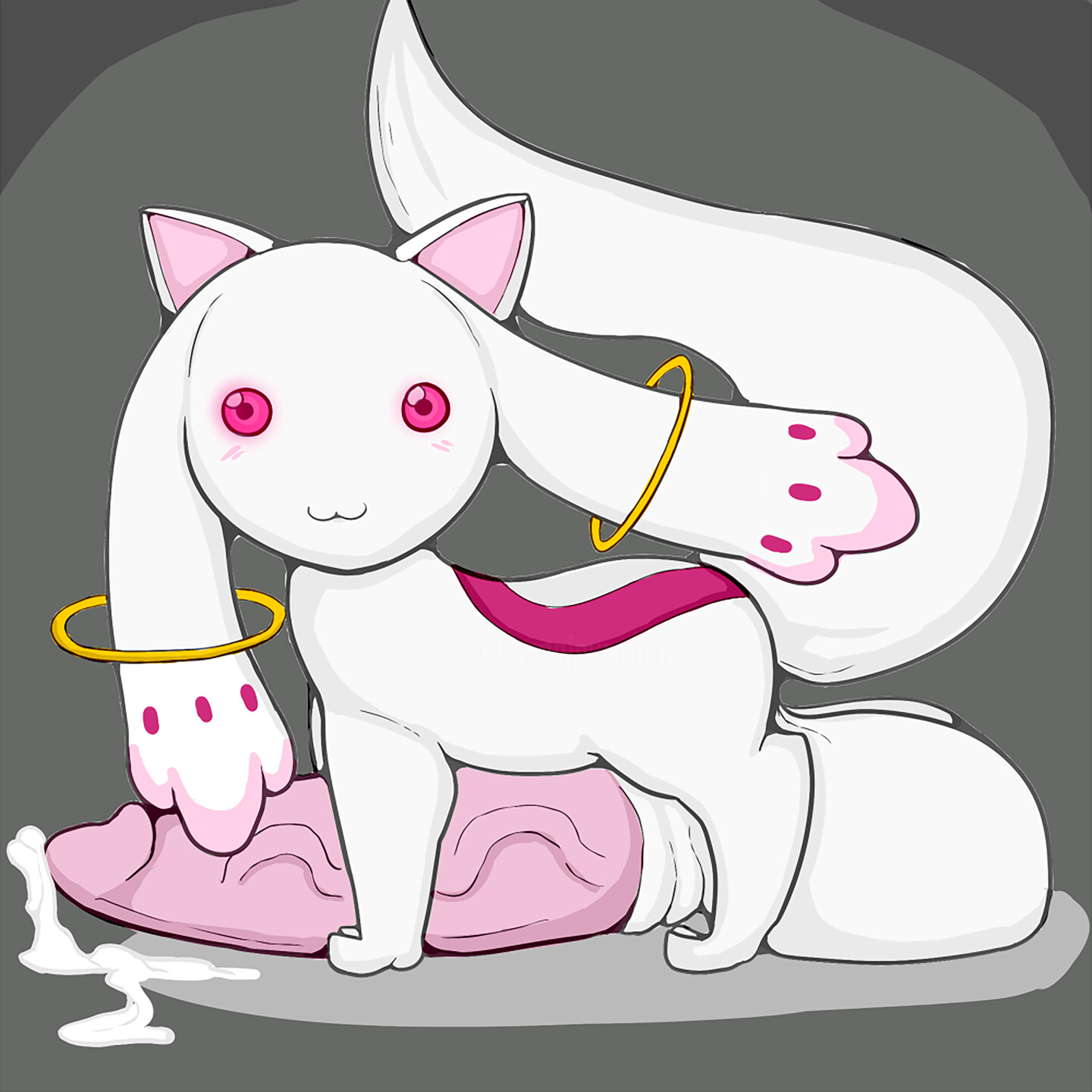 Kyubey Wants Your Help, Digital Arts by Happy The Red | Artmajeur