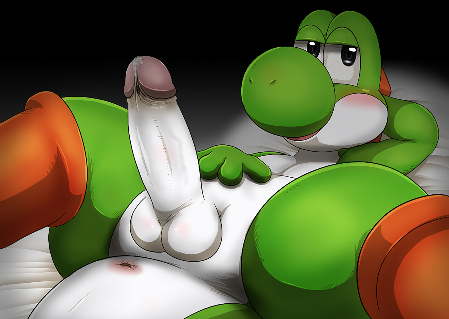 Yoshi Wants To Take Care Of His Cock, Digital Arts by Happy The Red | Artmajeur