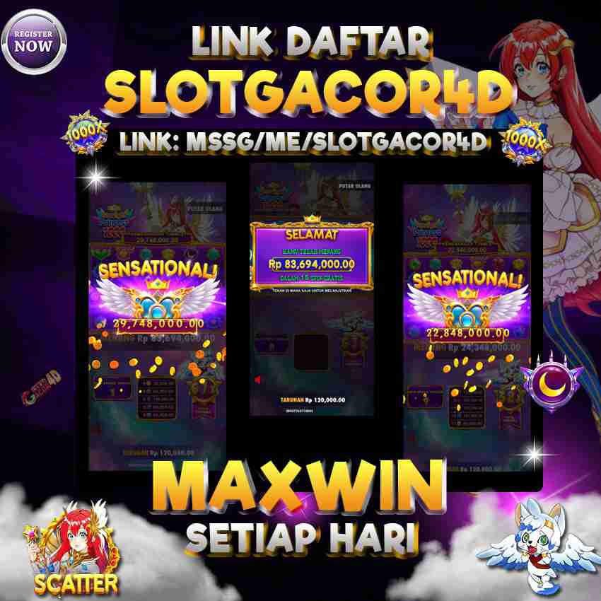 SLOTGACOR4D SITUS SLOT GACOR MAXWIN HARI INI GAMPANG JP