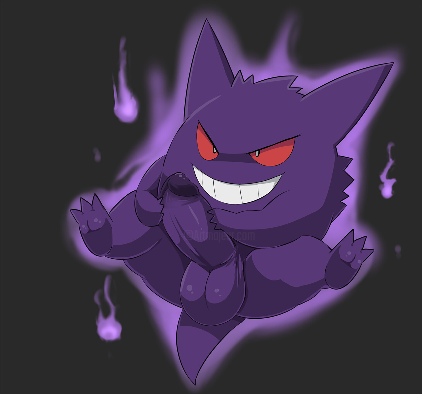 Gengar Solo Play, Digital Arts by Happy The Red | Artmajeur