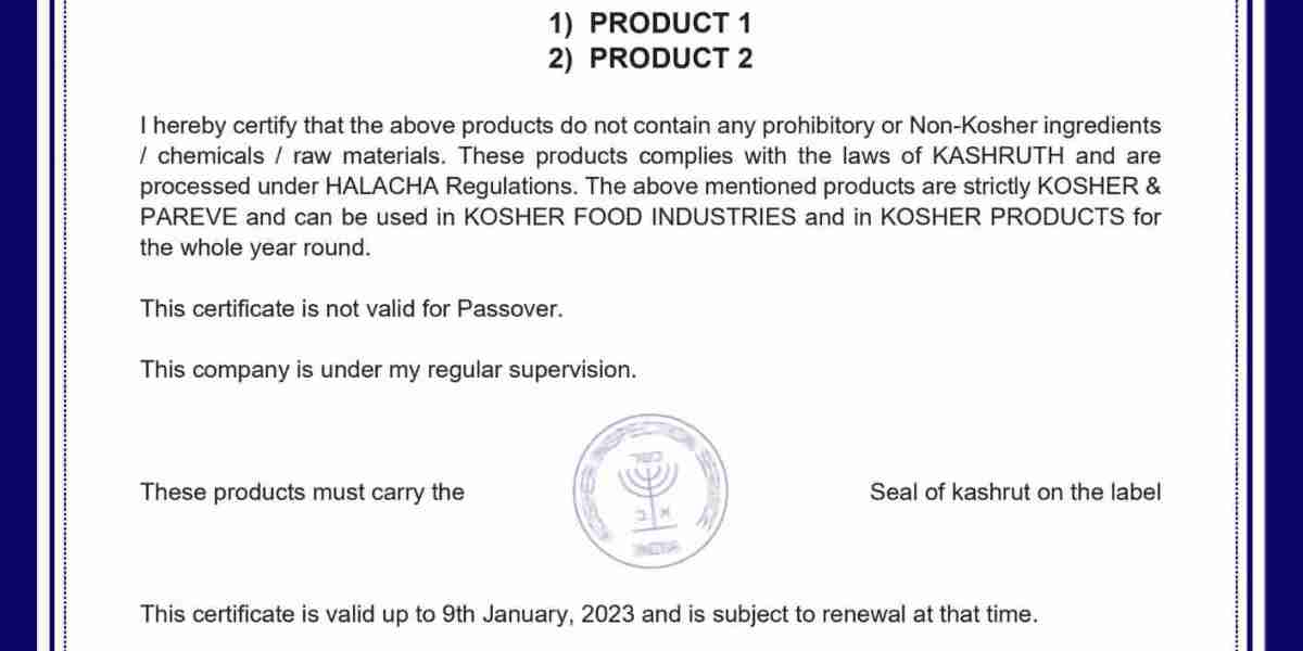 Kosher Certification in Bhopal | Kosher Certifications