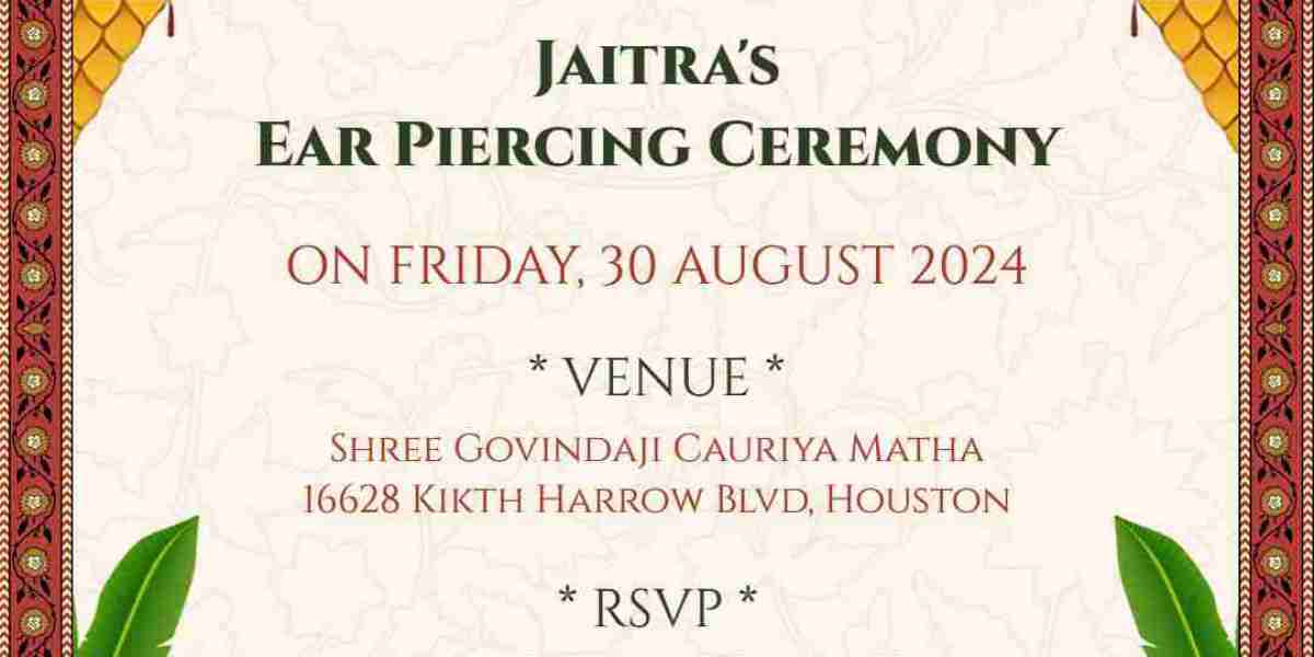 Create Memorable Ear Piercing Invitations in Tamil Online – Free with Crafty Art